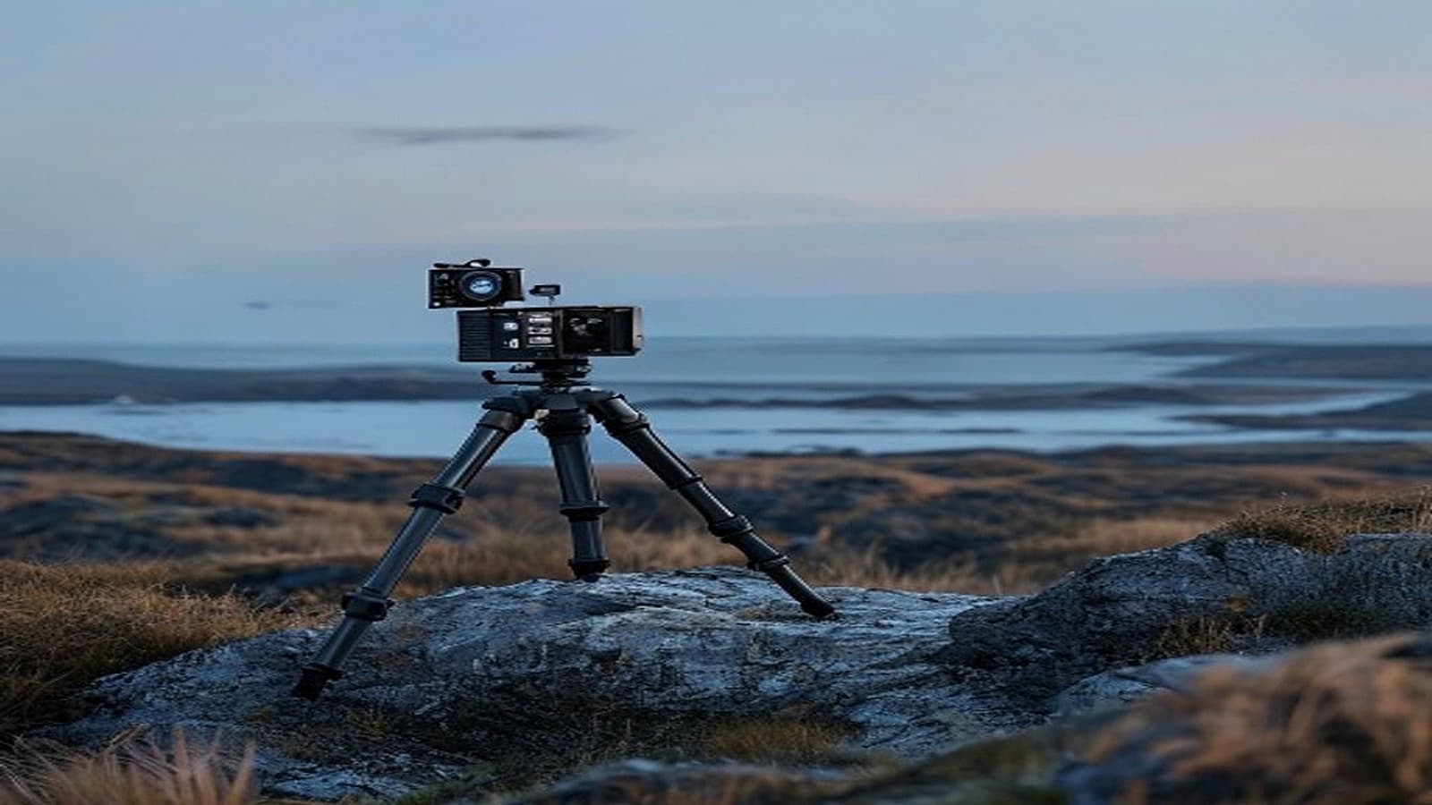 Aerinos concept remote sensor node on a coastal ridge